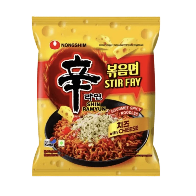 Shin Ramyun Stir Fry Queso Nongshim Ramen Coreano