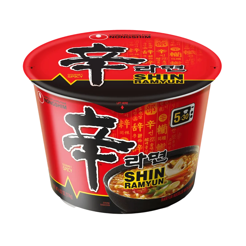Shin Ramyun Nongshim Ramen Coreano Picante bowl 114g