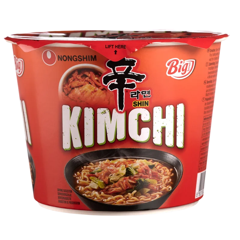 Shin Ramyun Kimchi Big Bowl Nongshim Ramen Coreano