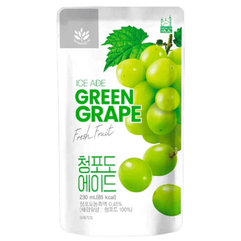 Bebida Coreana Ice Ade Green Grape 230ml