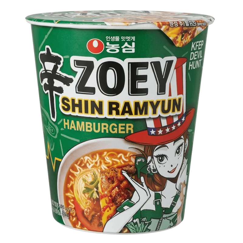 Shin Ramyun Zoey Hamburger K-Pop Nongshim Vaso