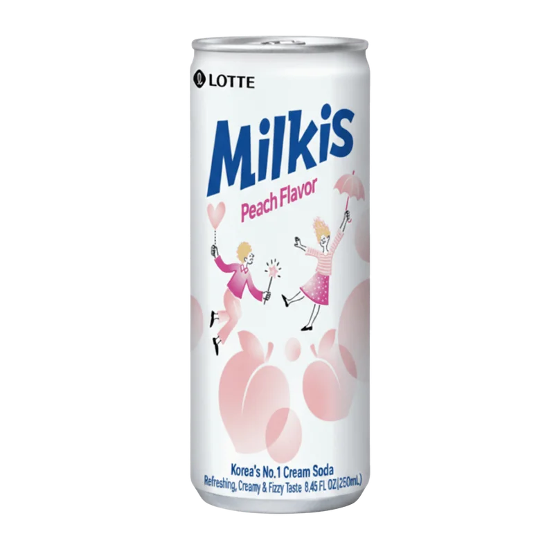 Lotte Milkis Durazno Yogurt Carbonatado Coreano