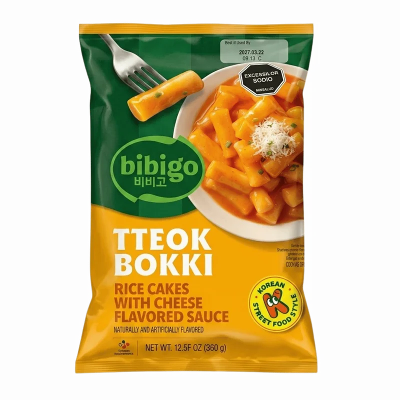 Tteokbokki Coreano Bibigo Queso 360 g