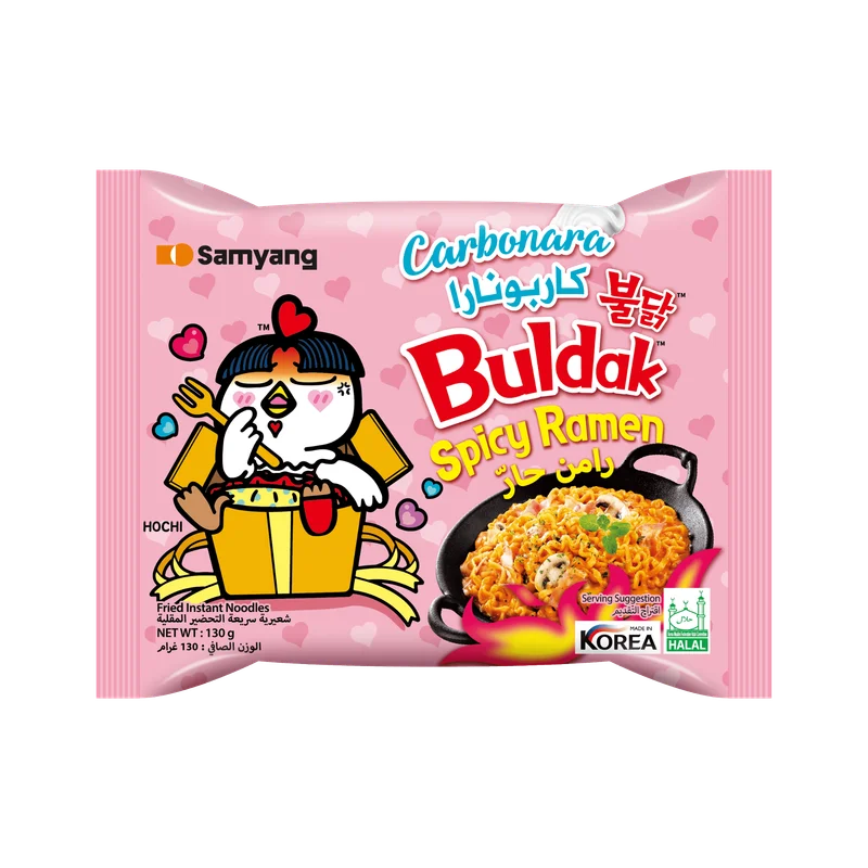 Samyang Buldak Carbonara Ramen Picante Coreano