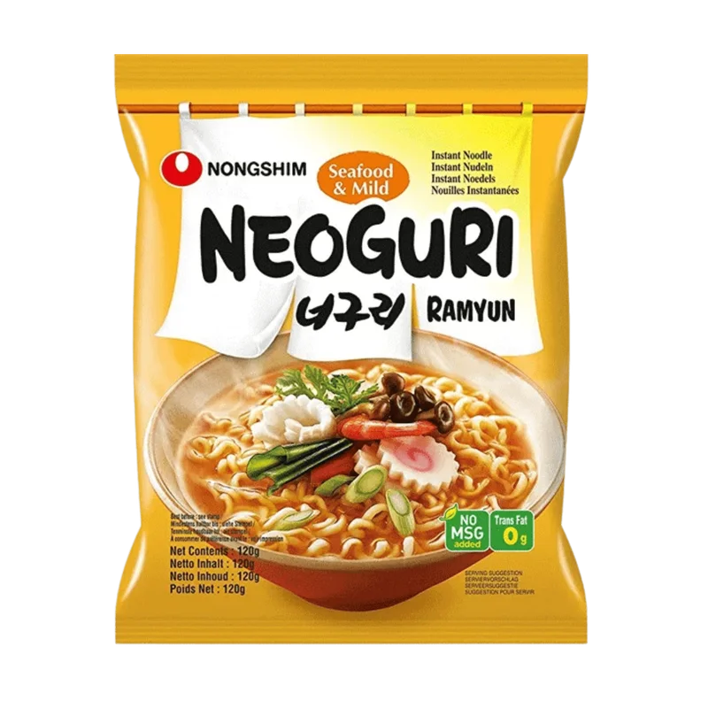 Neoguri Mild Nongshim Ramen Mariscos Suave 120g