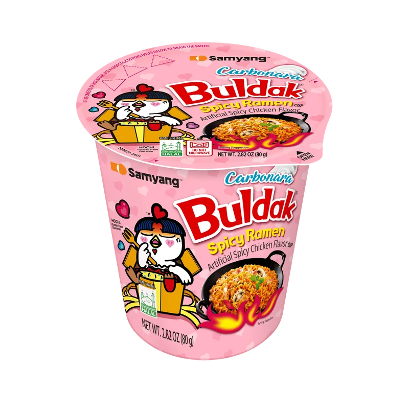 Buldak Cup Carbonara Picante Cremoso Coreano