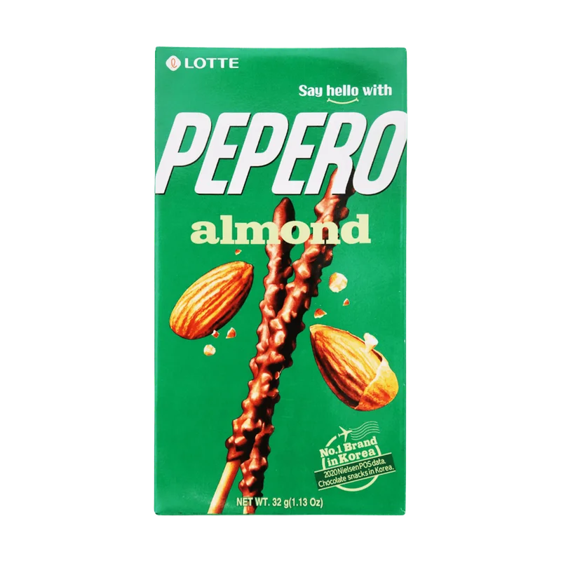 Lotte Pepero Almendra Chocolate Coreano