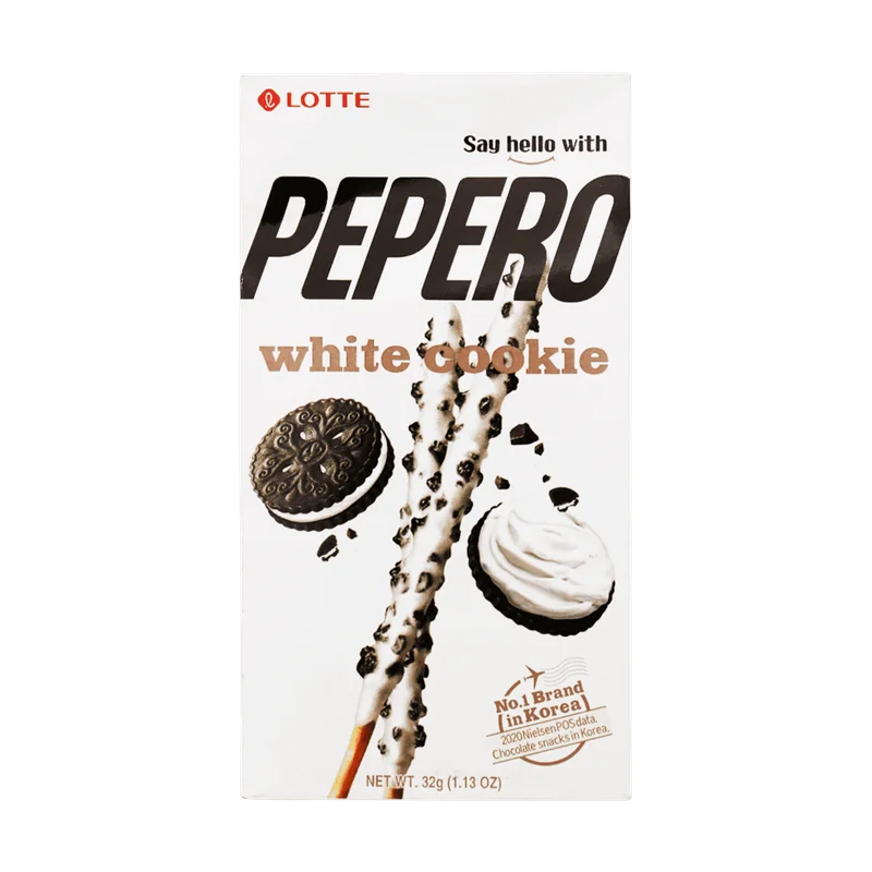 Lotte Pepero White Chocolate Blanco Coreano